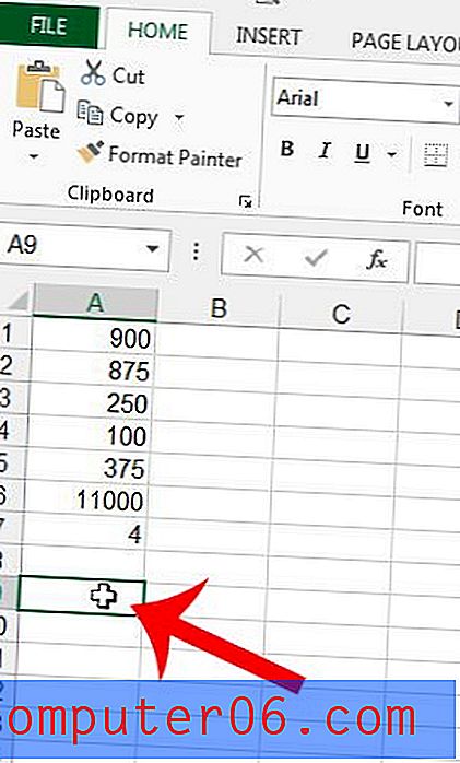 Cómo calcular una mediana en Excel 2013