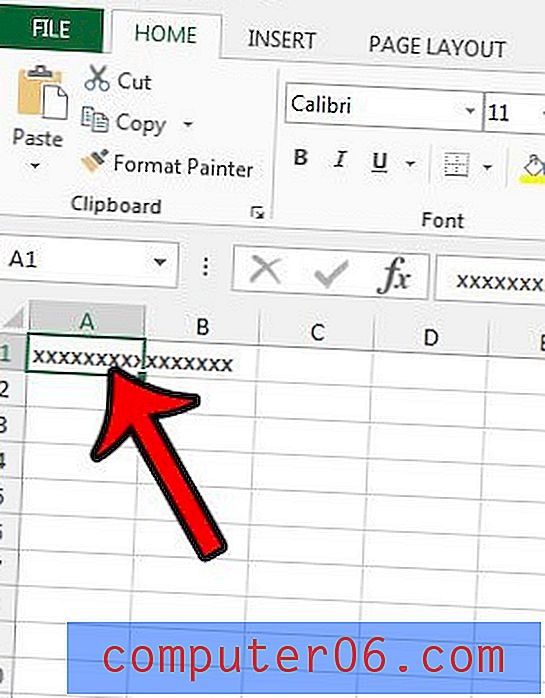 Kuidas teksti lühendada, et see Excel 2013 lahtrisse mahuks