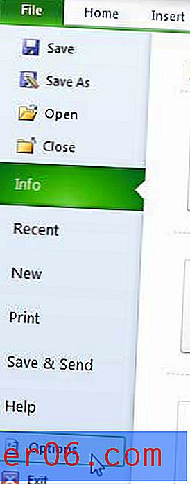 Cómo ver la barra de desplazamiento en Excel 2010