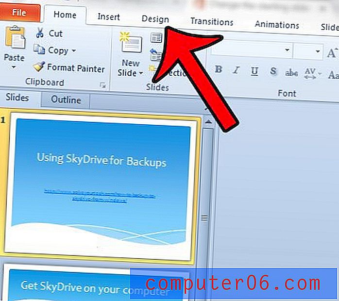 Как да промените мястото, където слайд номерата започват в Powerpoint 2010