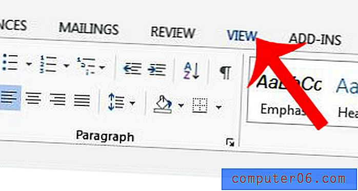 Vergrößern von Microsoft Word 2013