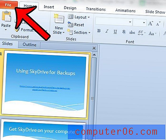 Как да добавите ключови думи към свойствата на документа в Powerpoint 2010