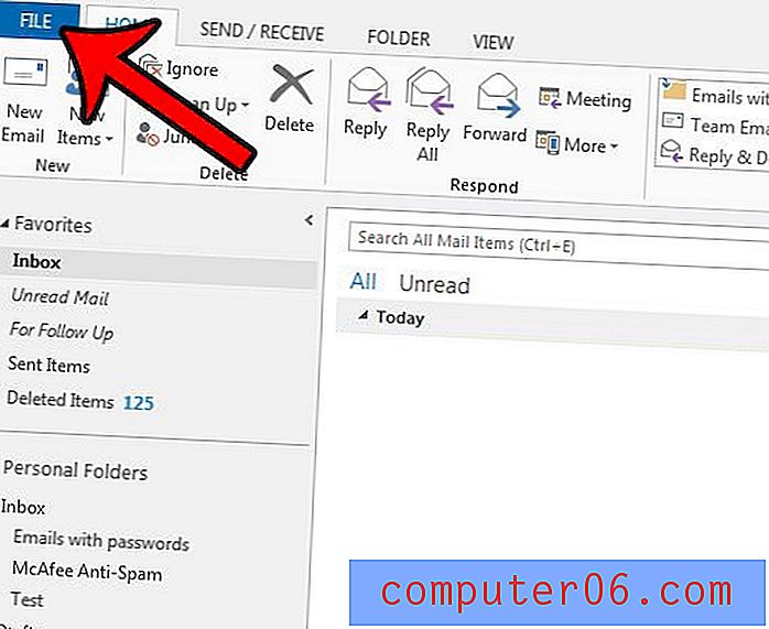 Jak změnit nastavení poštovního serveru v aplikaci Outlook 2013