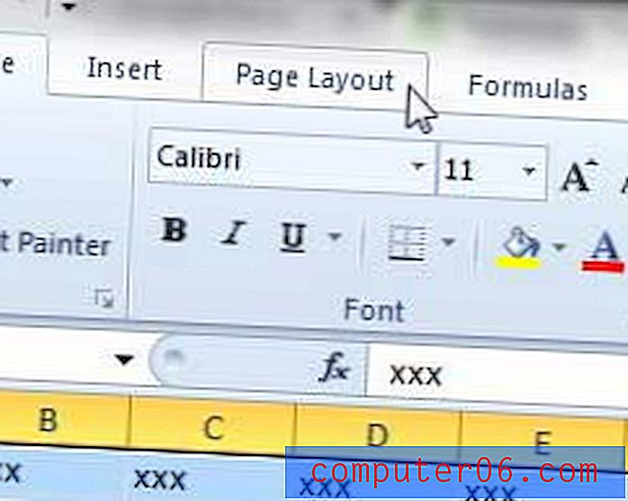 Как да промените маржовете на страниците в Excel 2010