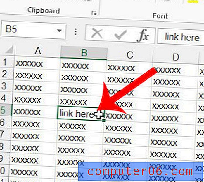 Come aggiungere un collegamento ipertestuale in Excel 2013