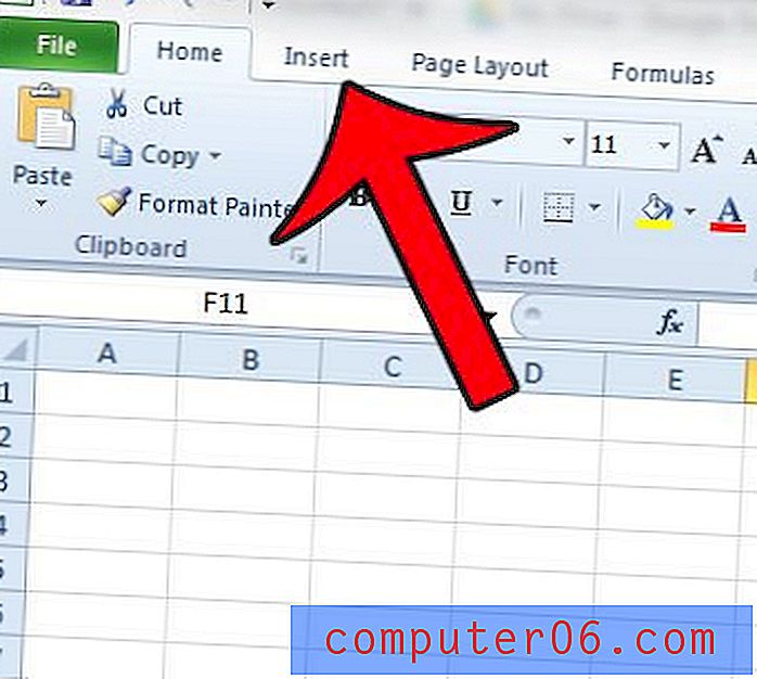 Как да поставите името на работния лист в долния колонтитул на работния лист в Excel 2010