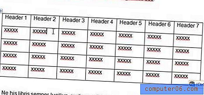 Come rimuovere i bordi da una tabella in Word 2010