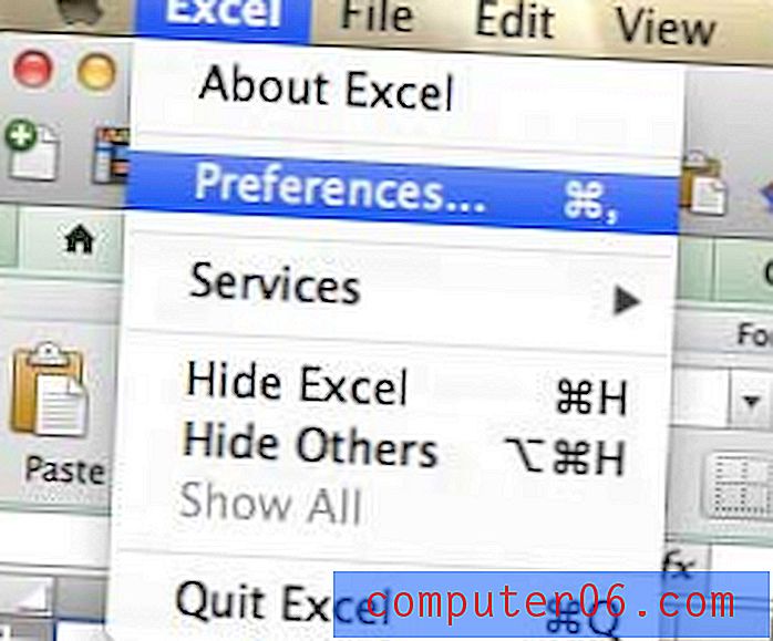 Показване на раздела за програмисти в Excel 2011