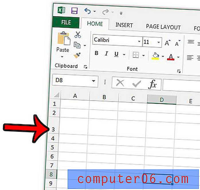 Excel 2013의 행 높이는 얼마입니까?