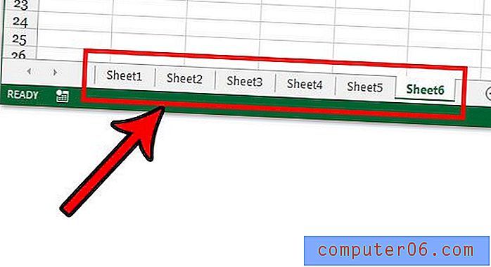 Hvordan skjule flere regneark i Excel 2013