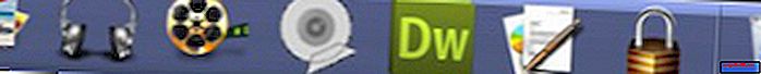 Преместване на иконите на Dell Dock