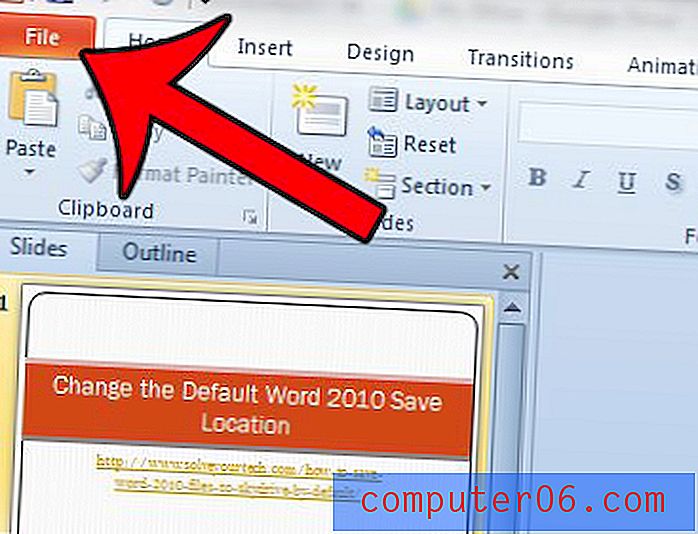 Cómo convertir un PowerPoint en un PDF en PowerPoint 2010