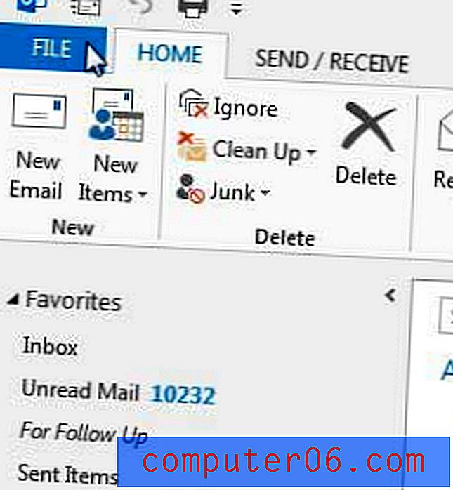 Comment rechercher tous les dossiers dans Outlook 2013