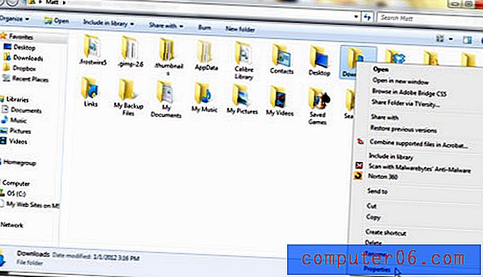 Как да промените папката на Windows Explorer по подразбиране в Windows 7
