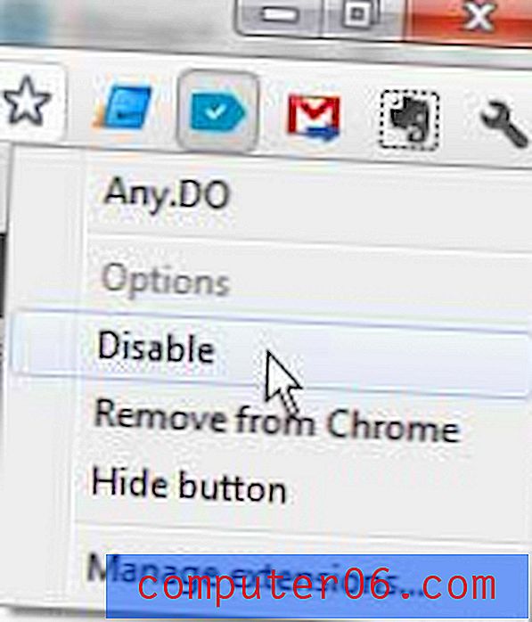 Laienduse kustutamine Google Chrome'is
