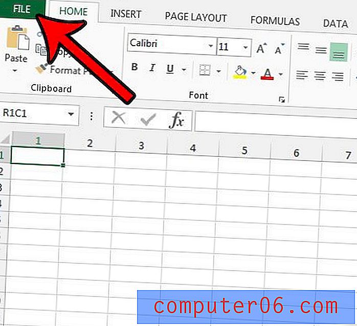 Защо номерата на етикетите на моята колона са вместо букви в Excel 2013?