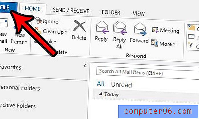 Kako dodati gumb za slanje i primanje na Alatnoj traci za brzi pristup u programu Outlook 2013