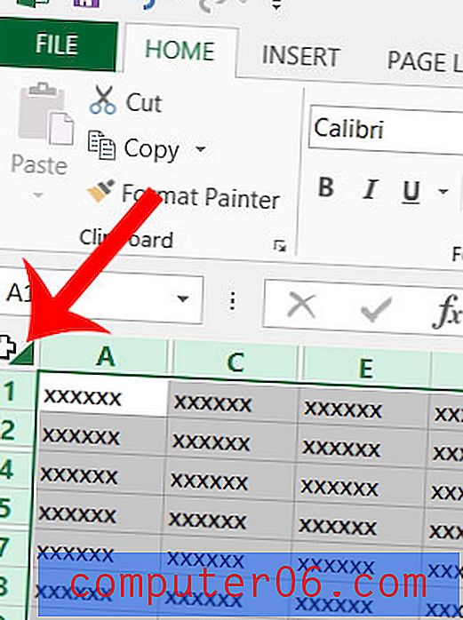 Как да покажем скритите клетки в Excel 2013