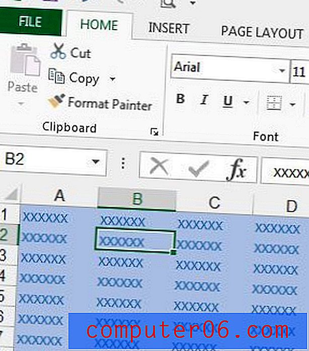 Kuidas andmeid kustutada, kuid vormingut säilitada Excelis