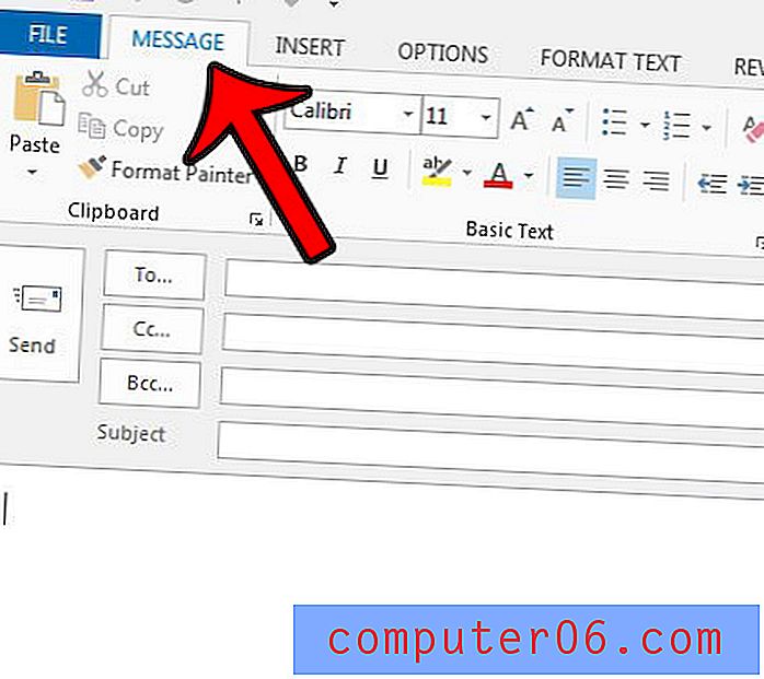 Kako promijeniti boju fonta u programu Outlook 2013