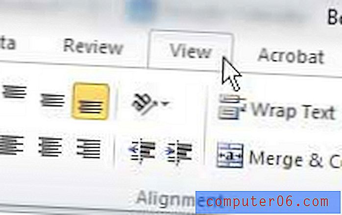 Как да излезете от изглед на заглавията и долните колонтитули в Excel 2010