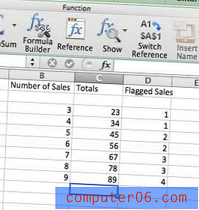 Как да добавите колона в Excel 2011