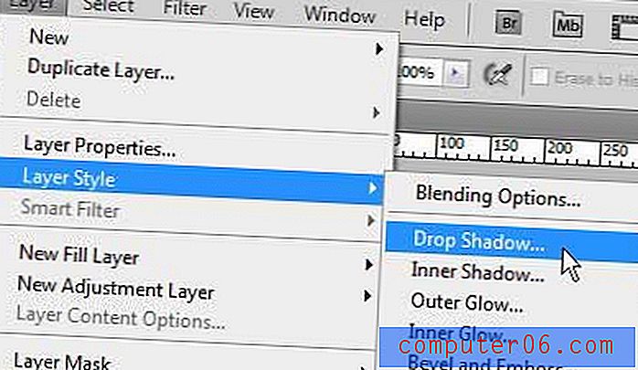Comment ajouter une ombre portée dans Photoshop CS5
