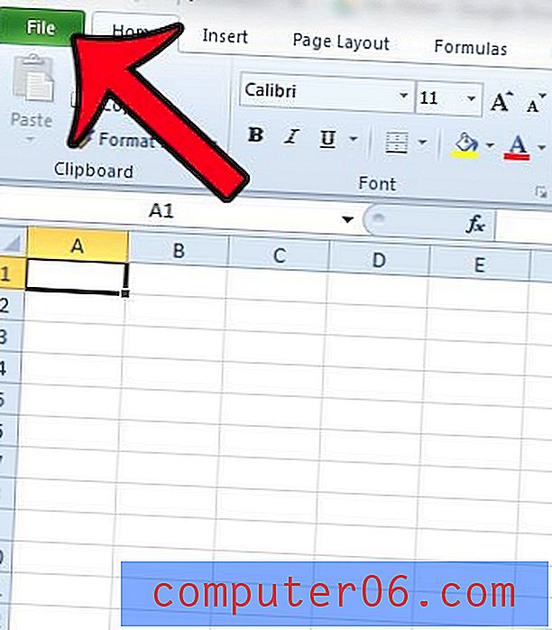 Как да покажете или скриете дръжката за запълване в Excel 2010