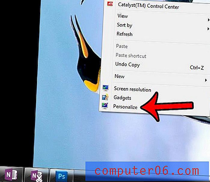 Come ruotare un'immagine di sfondo del desktop in Windows 7