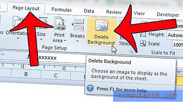 Comment supprimer un filigrane dans Excel 2010