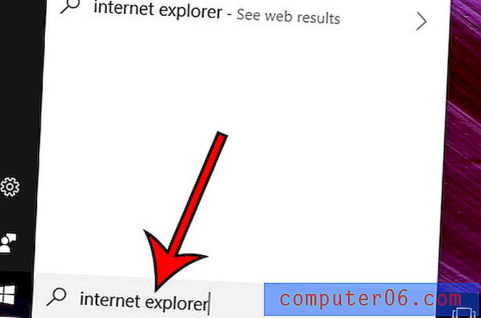 Dov'è Internet Explorer in Windows 10?
