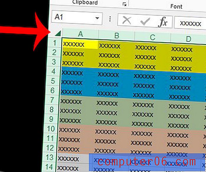 Come rimuovere l'ombreggiatura delle celle in Excel 2013