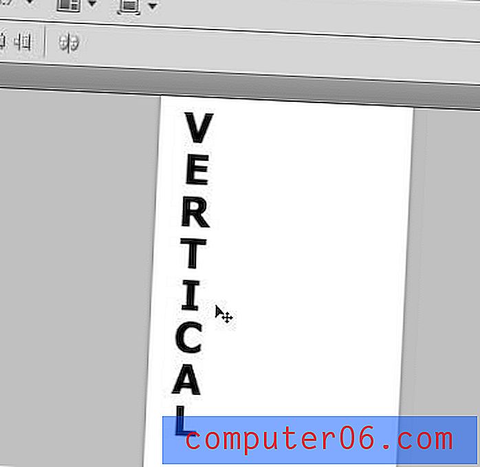 Cómo escribir verticalmente en Photoshop CS5