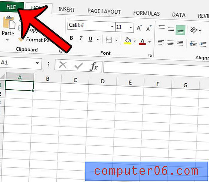 Jak přeskočit úvodní obrazovku při otevírání aplikace Excel 2013