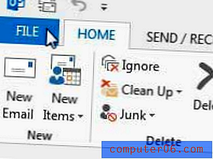 Změňte způsob zobrazení vašeho jména v e-mailu odeslaném v aplikaci Outlook 2013