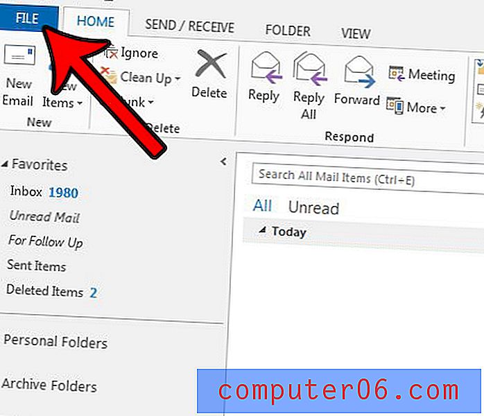 Cómo deshabilitar la confirmación antes de eliminar permanentemente en Outlook 2013