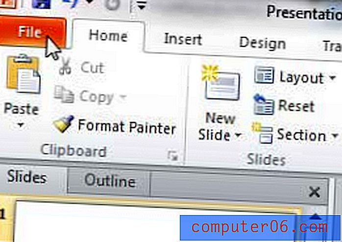 Как да отпечатате 6 слайда на страница в Powerpoint 2010