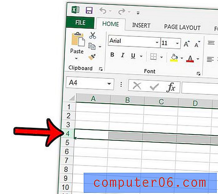 Jak zmrazit více řádků v aplikaci Excel 2013