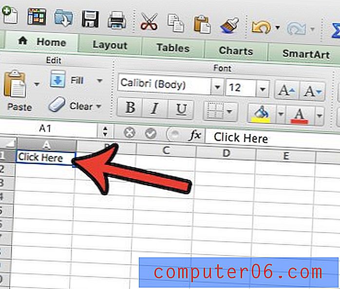 Hüperlingi lisamine rakenduses Excel 2011 for Mac