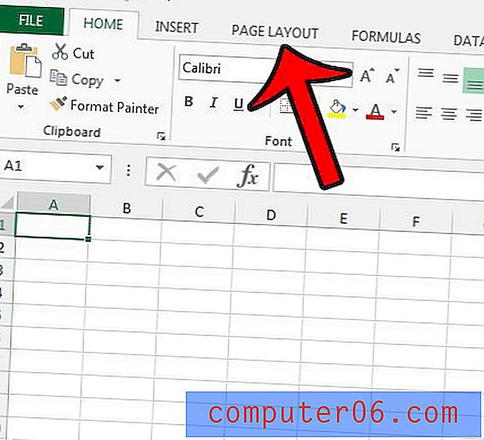 Slik fjerner du rutelinjer i Excel 2013