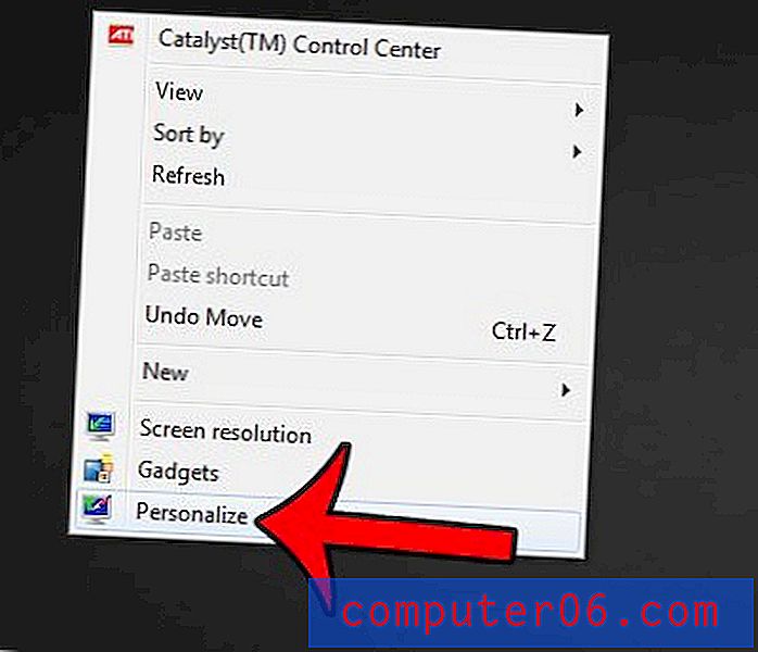 Как да поставите икона на контролния панел на работния плот в Windows 7