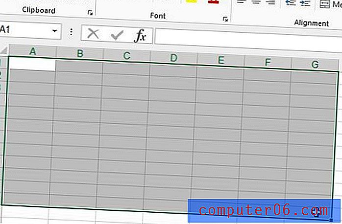 Tühja arvutustabeli printimine rakenduses Excel 2013