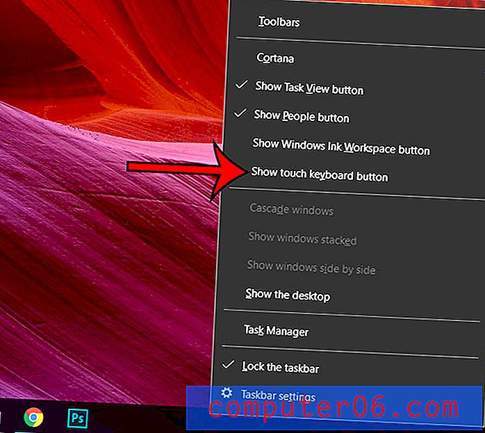Jak přidat ikonu klávesnice dotykové obrazovky na hlavní panel Windows 10