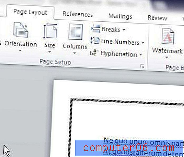 Come modificare i bordi della pagina in Microsoft Word 2010
