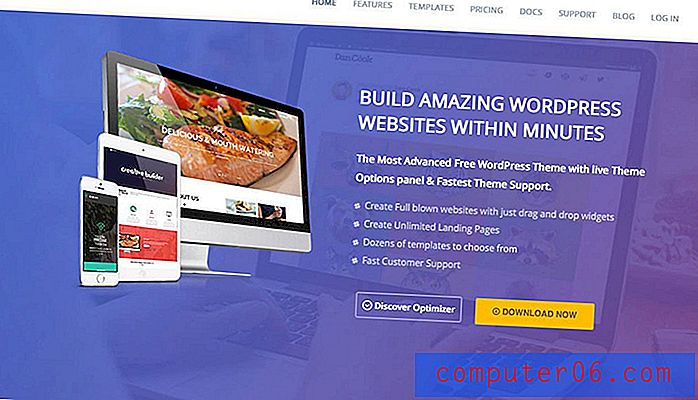 Optimizer WordPress Theme: diseñado para facilitar la creación de sitios web