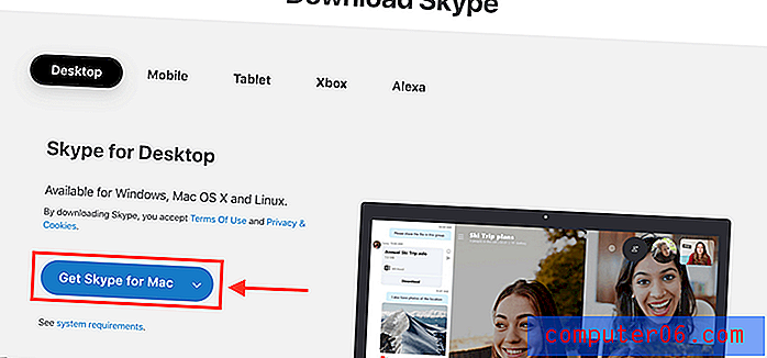Come condividere lo schermo su Skype per Mac