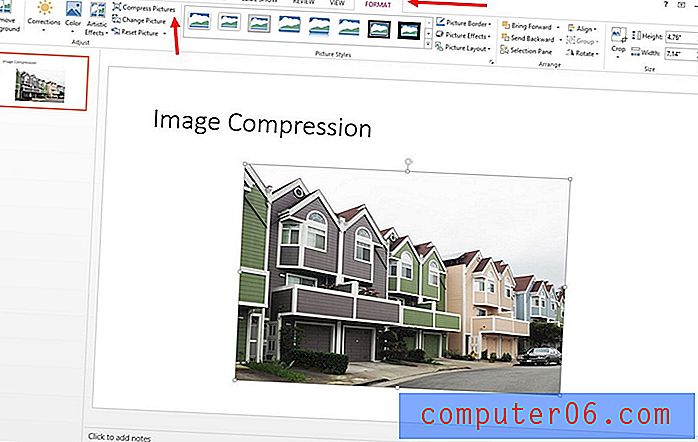 Cómo comprimir imágenes de presentación de PowerPoint
